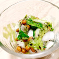 ピヨみ's cooksnap of when they made 切って混ぜるだけ白菜と納豆の簡単サラダ.