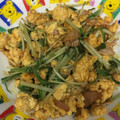 キャップとラム's cooksnap of when they made 水菜とベーコンと卵のオイスター炒め.