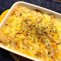 jinchoge's cooksnap of when they made 旬の刺身が余ったら？リメイク和風ドリア！.