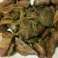 ｘいおｘ's cooksnap of when they made 鶏レバーと砂肝甘辛煮★おつまみにどぉ？★.