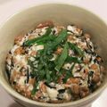 monchi”'s cooksnap of when they made 腸すっきり！ひじき煮なっ豆腐丼.