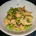 poti134's cooksnap of when they made ルクエで鶏むね肉の塩昆布あえ.