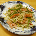 ぽりぽり拓庵's cooksnap of when they made ピーマンともやしのソーセージ炒め.