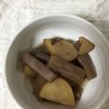 Chika49's cooksnap of when they made ずいきとじゃがいもの煮物.