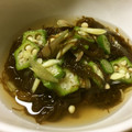 のんのんSTELLA's cooksnap of when they made オクラと茗荷のもずく酢和え.