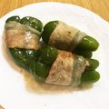ayakorila's cooksnap of when they made まるごとピーマンのチーズ詰め♡.