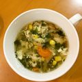 ゆすひと's cooksnap of when they made ✿モロヘイヤの具だくさんスープ✿.