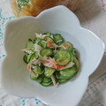 イチゴ、イチゴ。's cooksnap of when they made 超簡単☆きゅうりとカニカマのマヨ和え.