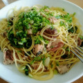 ＊＊まき＊＊'s cooksnap of when they made サバ水煮缶とほうれん草のパスタ.