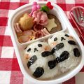 ♡みくママ♡'s cooksnap of when they made 簡単すぐ！お弁当パンダのおむすび♪.