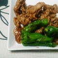 NAOばあさん's cooksnap of when they made ししとうの豚肉ニンニクポン酢炒め.