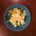 WackyRacer's cooksnap of when they made ブロッコリーとゆで卵ちぎりサラダ.
