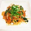 くじら0610's cooksnap of when they made 辛っ！旨っ！ビールが進む豚キムチ.