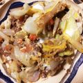 りく君まま's cooksnap of when they made ひき肉とキャベツの卵とじ煮.