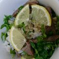 talkin38's cooksnap of when they made レモン香る♪牛肉とクレソンのお寿司.