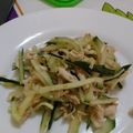 クックG324ZQ☆'s cooksnap of when they made ササミときゅうりの梅肉サラダ.