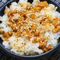 nosso's cooksnap of when they made 鶏そぼろと納豆の混ぜご飯.