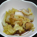 亜久里's cooksnap of when they made 白菜と油揚げのあっさり煮.
