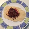 ラクラクダ's cooksnap of when they made ミートソースでリメイクタコソース.