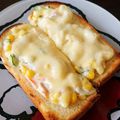 ＊Syana＊'s cooksnap of when they made マカロニサラダリメイクでピザ風トースト！.