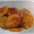 ほうちゃん☆'s cooksnap of when they made 甘じょっぱい大学芋風【サツマイモ餅】.
