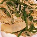 ねこまたにゃんこ's cooksnap of when they made もやしとタケノコの炒め物.
