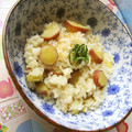 chako106HM's cooksnap of when they made 見た目も可愛い♪さつまいも炊き込みごはん.