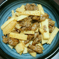 ☆milch☆'s cooksnap of when they made 長芋と豚肉のにんにく炒め.