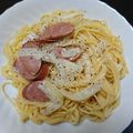 柚子由's cooksnap of when they made 飽きが来ない我が家の絶品カルボナーラ♪.