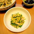 myrose's cooksnap of when they made さっぱり鶏皮ときゅうりの和え物.