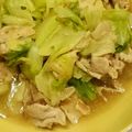 れおんトーマス's cooksnap of when they made 豚肉とキャベツの塩にんにく炒め.