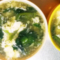 ハリネズミYK's cooksnap of when they made 簡単!!ふわふわ玉子のほうれん草スープ.