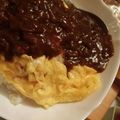 nonkomomo's cooksnap of when they made ハヤシライスの翌日はオムハヤシ.