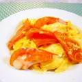 アイリッシュショコラ's cooksnap of when they made ☆簡単♪チーズon卵とトマトの炒めもの☆.