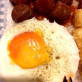 ちゃんねこ☆彡's cooksnap of when they made くっ付かない！レンジで目玉焼き☆簡単♡.