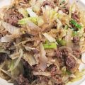 waikoable's cooksnap of when they made ケンタロウ風　春雨挽き肉丼♪.