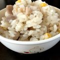 よしママ✳︎'s cooksnap of when they made さと芋&コーンの炊込みご飯★1歳半〜ＯＫ.