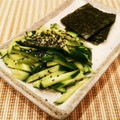 あーこ姐's cooksnap of when they made ごま塩きゅうりの海苔巻き♪.