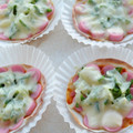 kachimachi's cooksnap of when they made ギョウザの皮de簡単ピザ！.