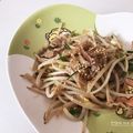 」りふ's cooksnap of when they made 弁当にも！豚肉とモヤシとミョウガの炒め物.