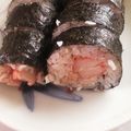 ちびまめママ◎'s cooksnap of when they made 初心者簡単絶品シーチキンマヨ巻き寿司.