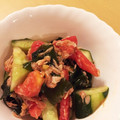 クックH2YG2O☆'s cooksnap of when they made トマトときゅうりの中華風サラダ.
