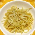 ぽぽきゅ's cooksnap of when they made レンジで簡単！もやしのウスターソース和え.