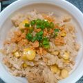амвёя's cooksnap of when they made 香る！炊き込みだしごはん 鮭コーン.
