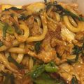 やまだだん's cooksnap of when they made 疲労回復！豚キムチ焼うどん.