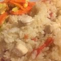 emickey330's cooksnap of when they made 炊飯器で簡単！むね肉トマトピラフ♪.