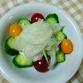 ＊れいぴん＊'s cooksnap of when they made トマトと蛇腹きゅうりの玉ねぎドレッシング.