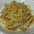 ハイジ101's cooksnap of when they made 豚の生姜醤油パスタ.