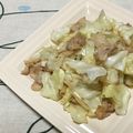 おはなすき's cooksnap of when they made ポン酢で簡単♡豚バラキャベツ炒め.