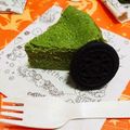 A型ﾁｬﾝ's cooksnap of when they made 超濃厚抹茶ベイクドチーズケーキに挑戦！.